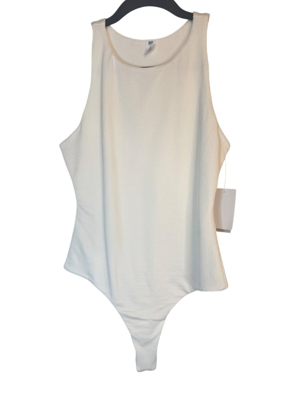 2/$30 New BP. White Small Ribbed Knit Sleeveless Bodysuit
